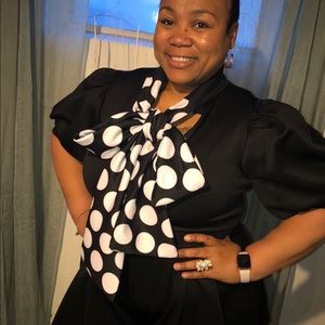 Plus Size Romper with Tie